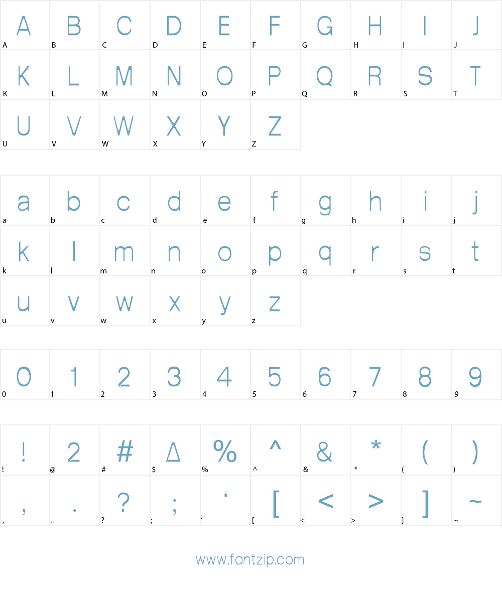 Arctik Font Character